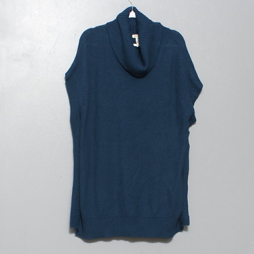 MATILDA JANE Forge Ahead Sweater Poncho Teal Green Knit